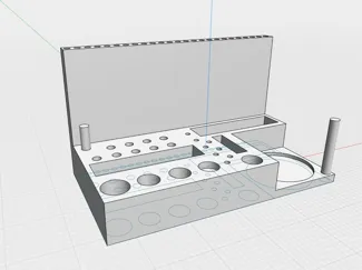 fly tying tool bar station