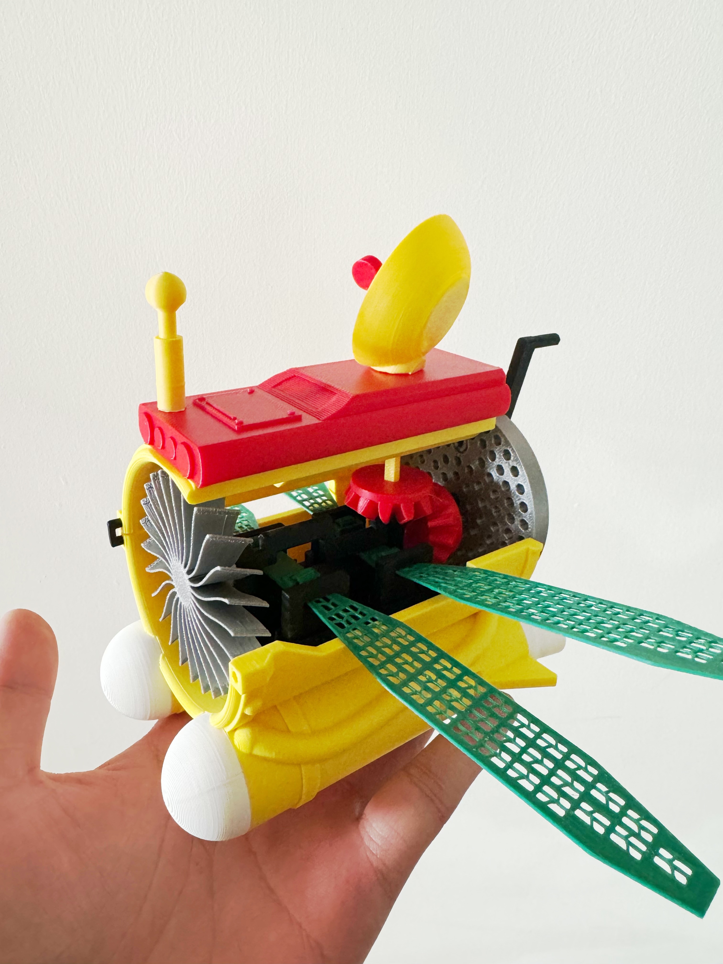 Miniatura 3 do modelo 3D 机械联动卡通科幻飞行器