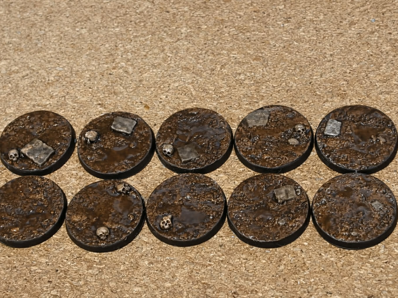Battlefield Base Set – Mud & Terrain Texture 32mm 