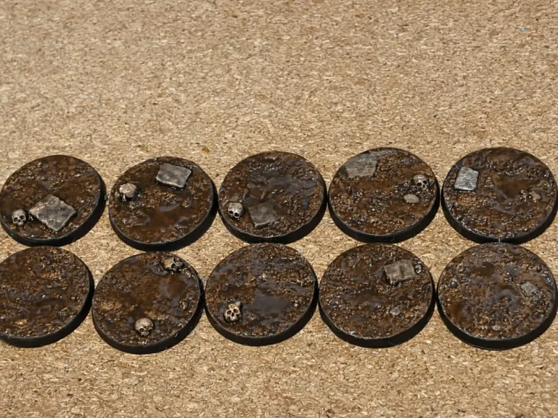 Battlefield Base Set – Mud & Terrain Texture 32mm 