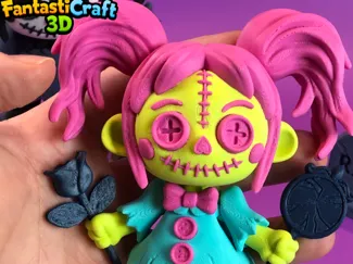Creepy Doll - Spooky cute Flexi Toy (No Supports)