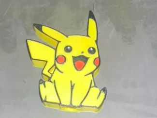 Pikachu straw topper