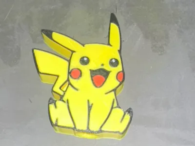Pikachu straw topper
