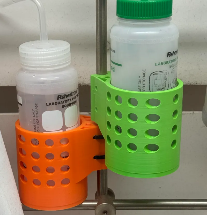 Squeeze bottle for fume hood bars