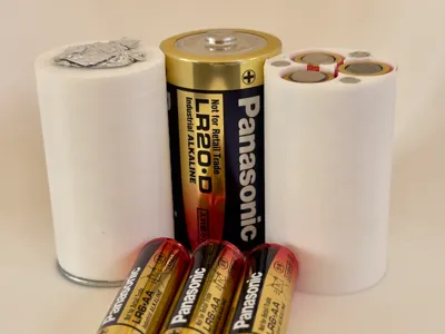Multi AA to D Battery Adapater