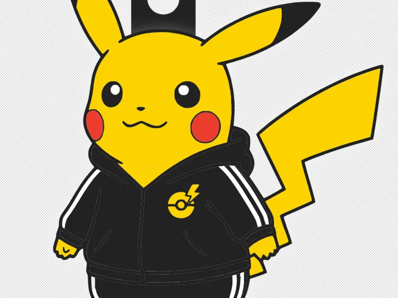 Pikachu Schlüsselanhänger im Urban Style