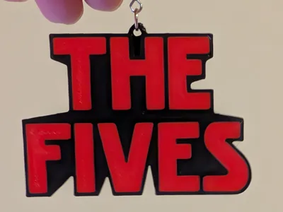 New Jersey Fives keychain or pendant