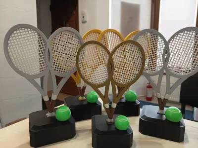 Doubles Tennis Trophy