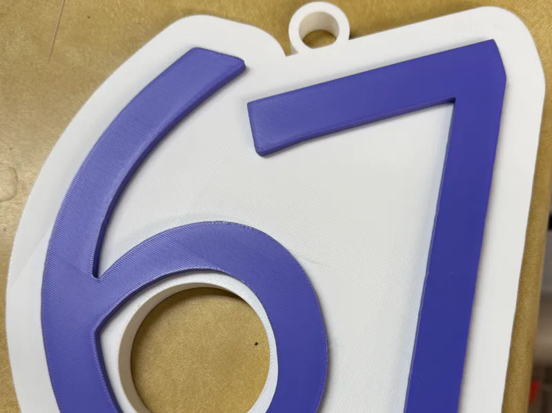 67 Large Sign with Hanger