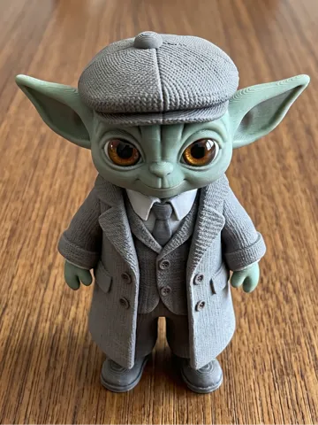 Figura decorativa: Peaky Blinders Grogu — vista de referencia 2