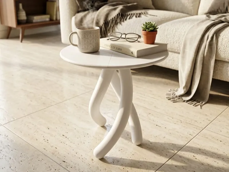 TwistFlow Side Table - Design Organico & Modulare