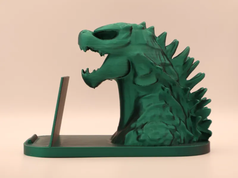 Angry Godzilla Phone Stand