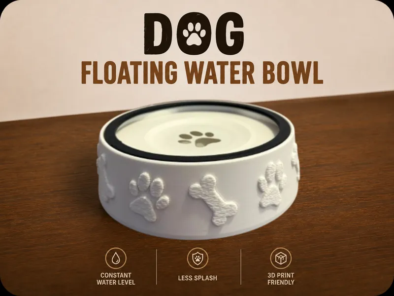 Dog Floating Water Bowl