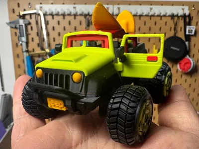 mini PIP Jeep kit card car, assembly car