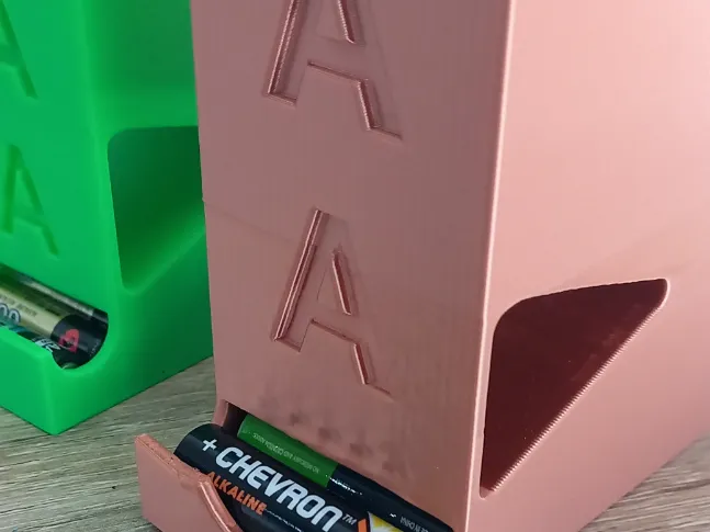 AA Batteries holder. Battery organizer