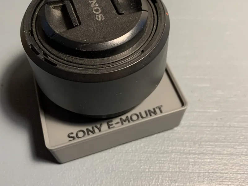 Gridfinity Sony E-mount Lens Holder
