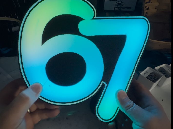 "Six-Seven" 67 Lightbox
