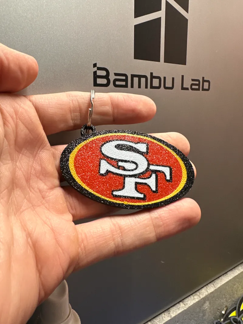 San Francisco 49ers Multi-Color Keychain