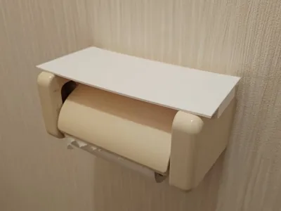 Toilet Paper Holder Tray -Parametric (OpenSCAD)