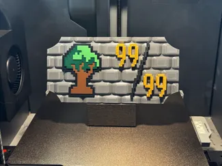 OldSchool RuneScape 99 Woodcutting Plaque V3