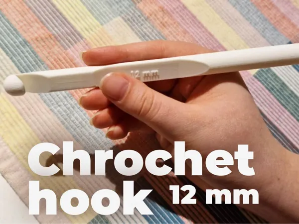 Crochet à tricoter 12mm