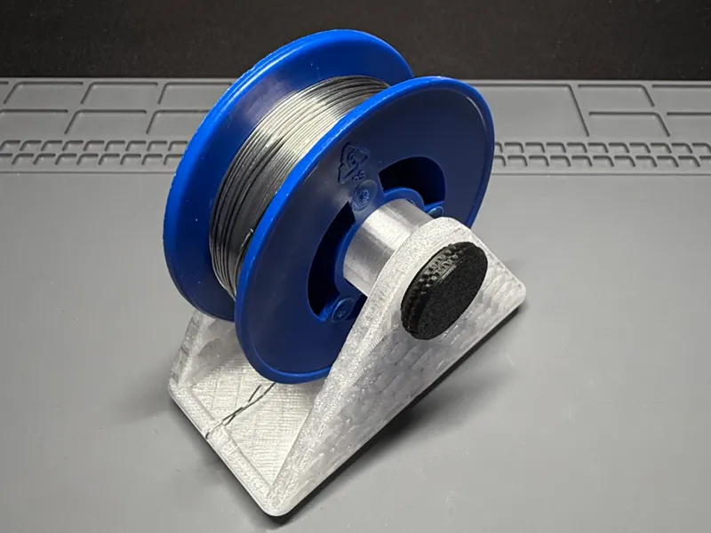 Gridfinity Solder spool holder 2x1