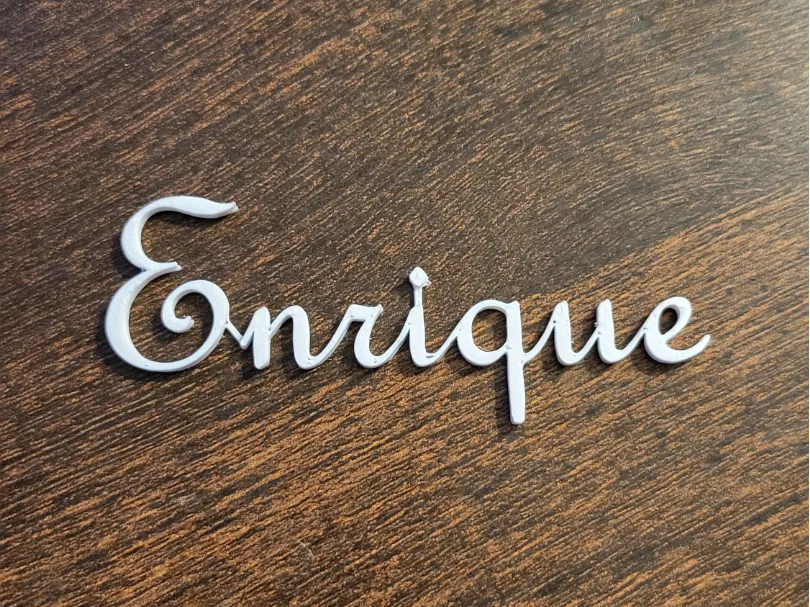 3D Printable Name Display (Enrique) by G_Kostas - MakerWorld