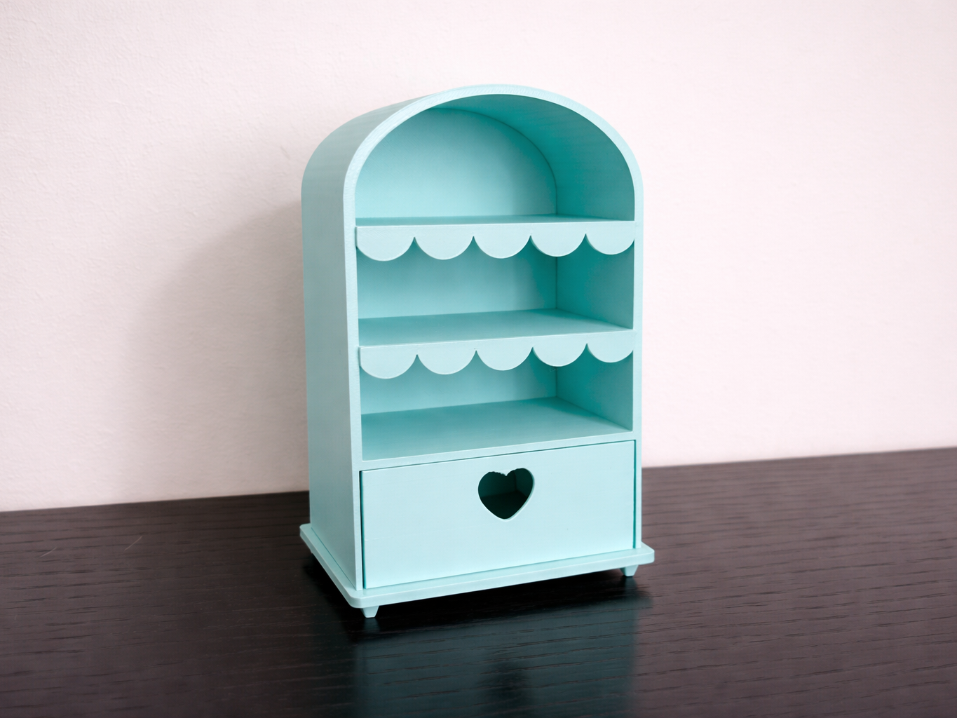 Mini jewelry box decorative shelf with drawer