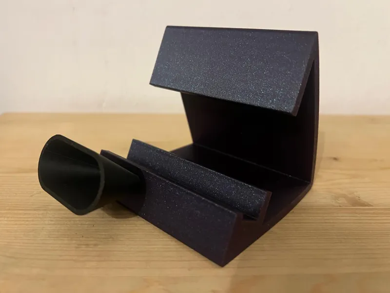 IPHONE 17 PRO MAX STAND WHITH AMPLIFIER