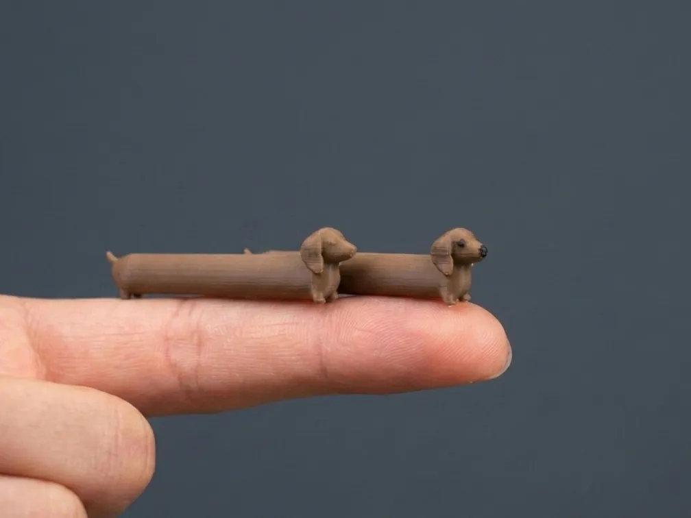 Mini Buddy Long Dachshund - Miniatures - PLA - 3D printed product