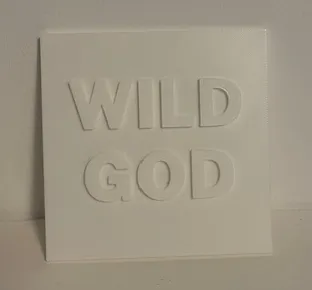 Wild God - Nick Cave plaque