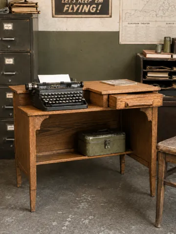 Figura decorativa: Miniature MCM Typewriter Desk — vista de referencia 2