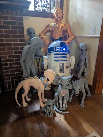 Modelo para impresión 3D: Fluffy(Alien Pet) — vista de referencia 2