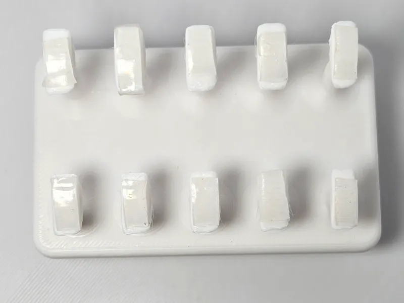 Double row press-on nail display stand