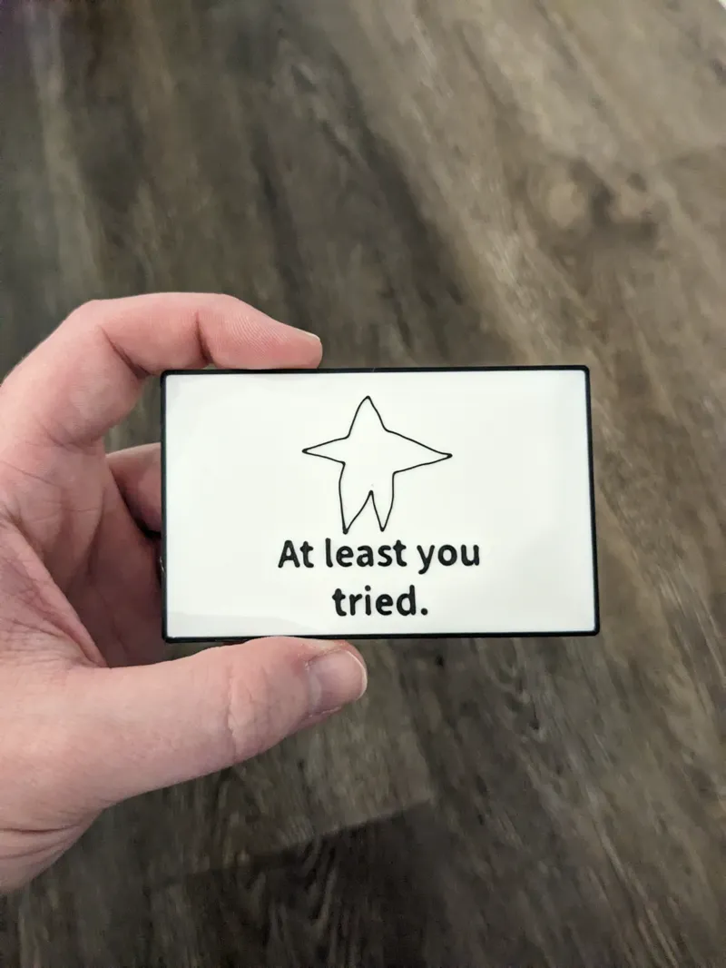Gag Business Card - At least you tried