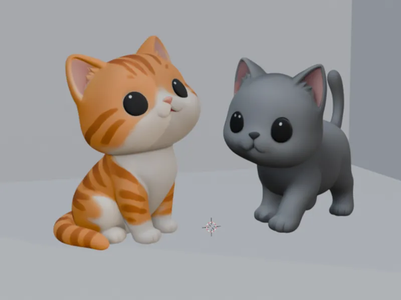 Gato 3D Minimal - Figura Decorativa