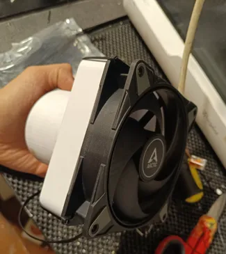 convogliatore aria con ventola pc
