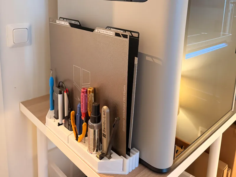 H2 build plate holder and tools organizer