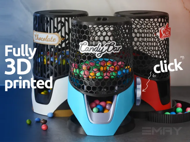 Candy & Chocolate Dispenser Fully 3D Printed