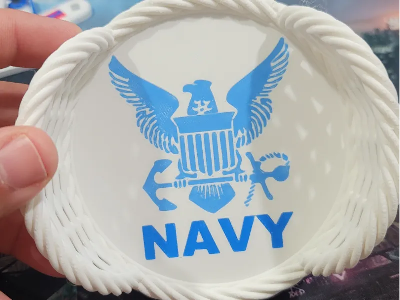 Navy Coaster Holder