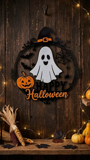 Adorno temático: Happy Halloween Türschild / Wanddeko — vista de referencia 4