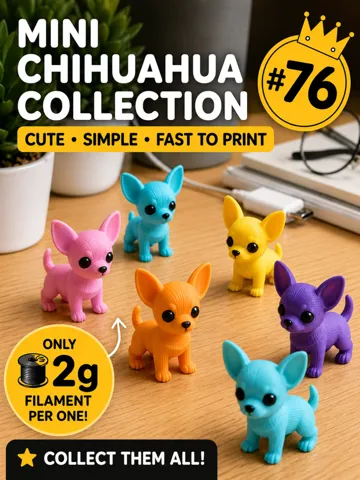 Objeto manipulable: Mini Chihuahua Fidget - Micro Zoo — vista de referencia 2