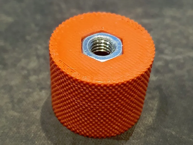 Knurled 25mm M6 Nut Knob