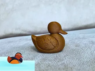 宁静之羽：木雕小鸭