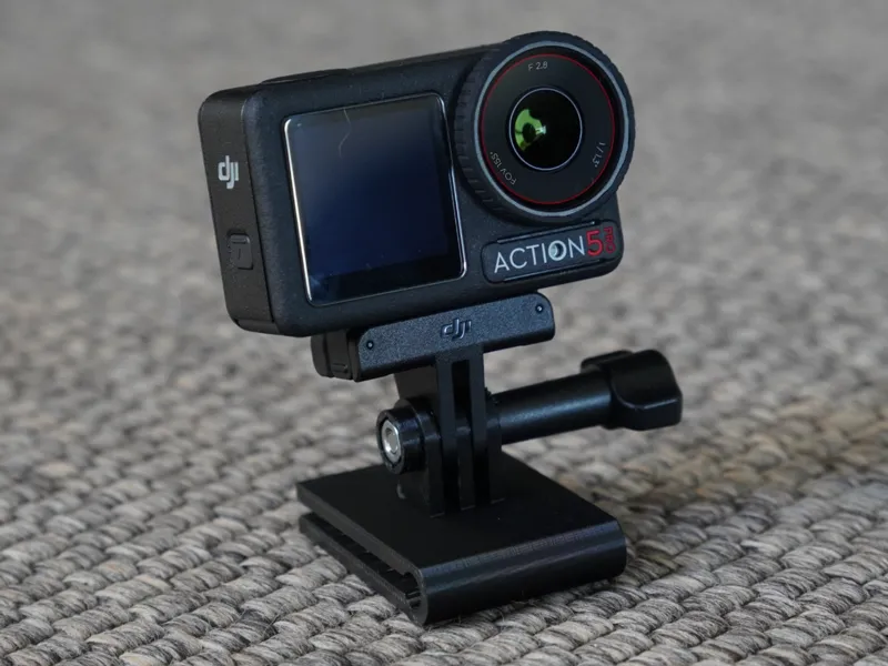 Action camera hat clip