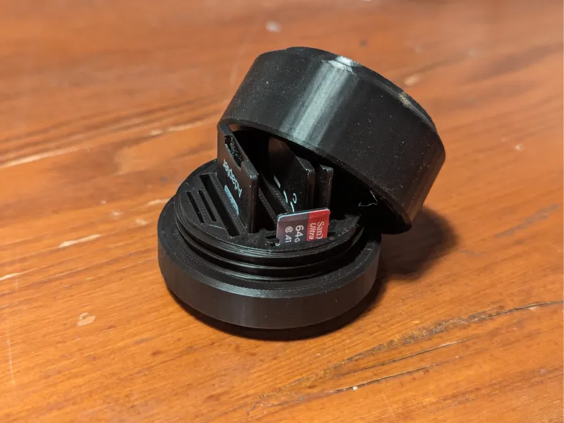 SD Card Box Screw Lid
