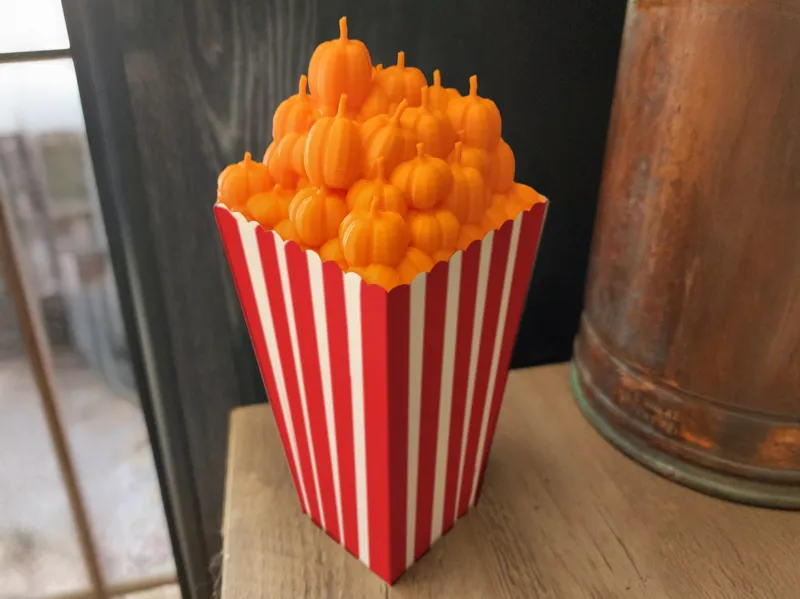 Halloween Pumpkin Popcorn Box