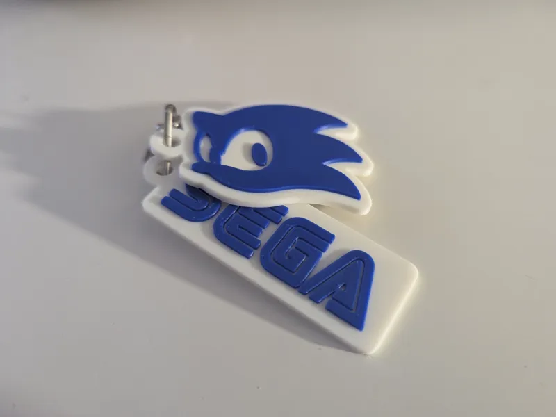 Simple SEGA / Sonic keychain