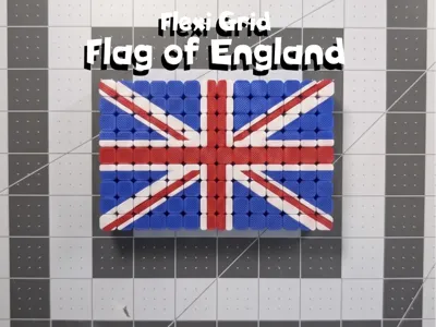 Flexi Grid Flag: England (+Frame for Decor)