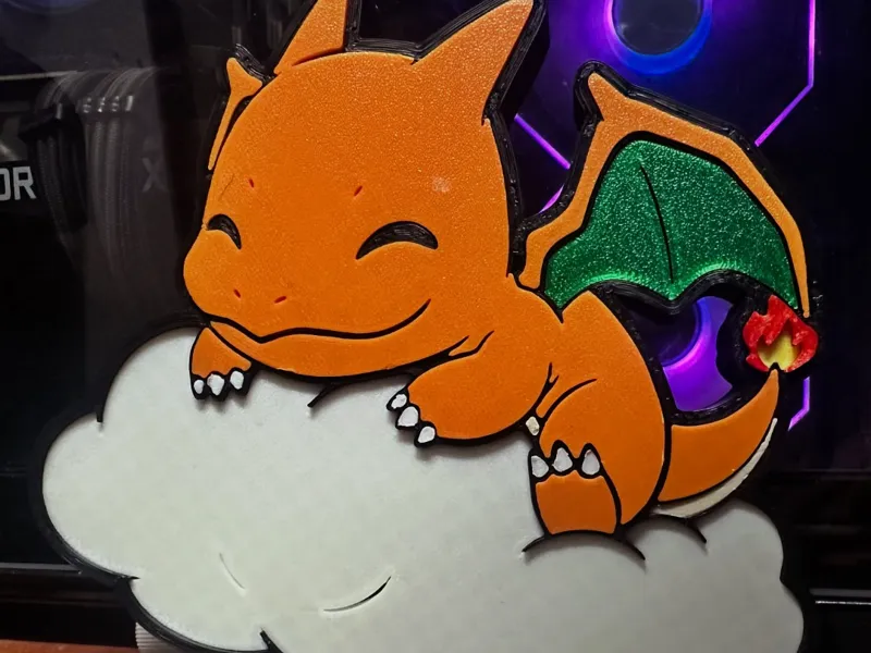 charizard on cloud wall decor a1 mini (no ams)